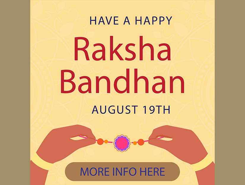 Happy raksha bandhan celebration card background